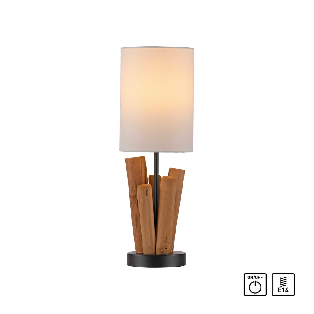 OTTO home Tischleuchte Heddle | Holztöne