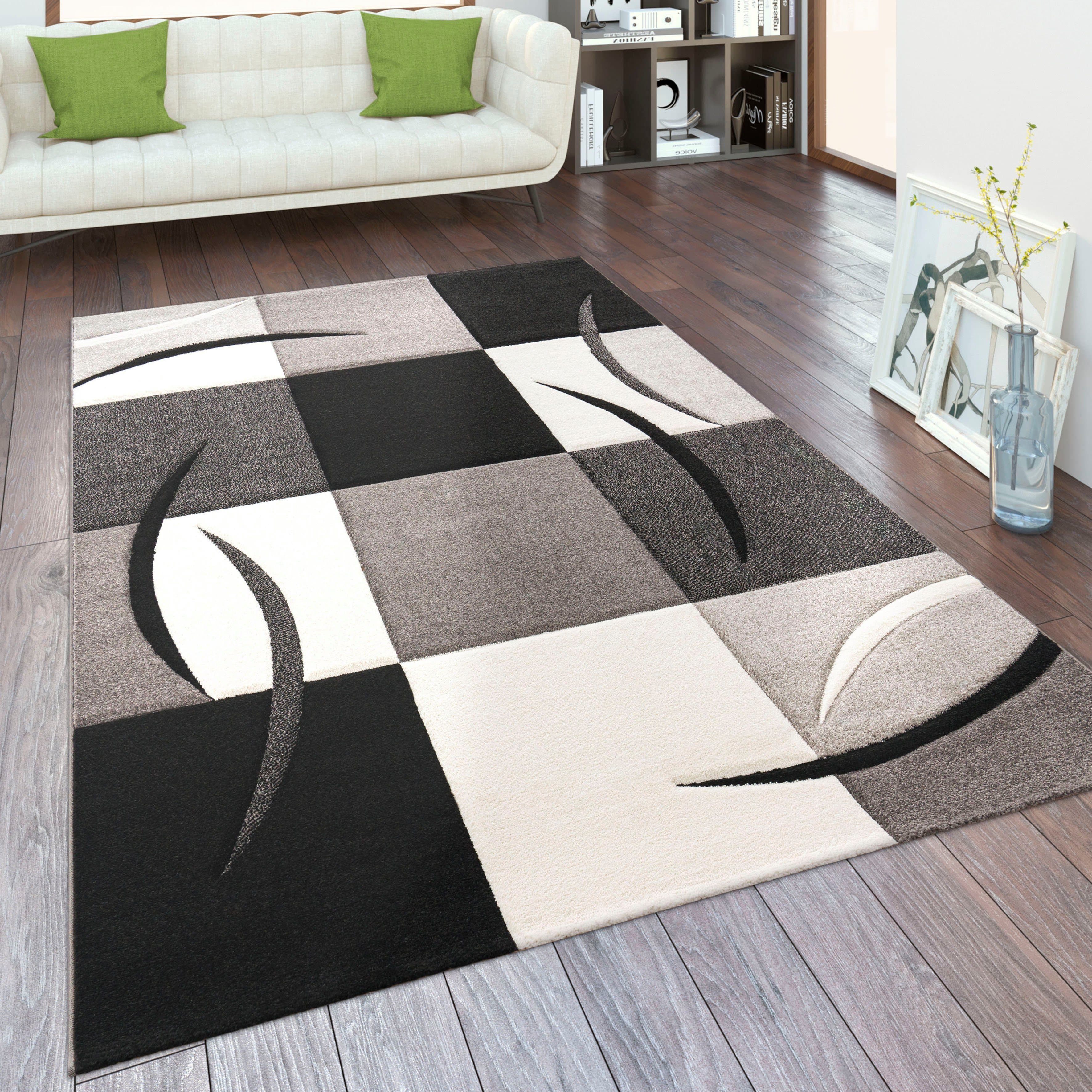 Paco Home Teppich Diamond 665 | Schwarz