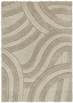 FLAIR RUGS Velvet Shaggy Teppich | Beige