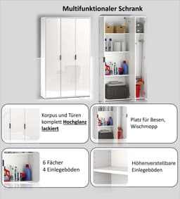 Home affaire Mehrzweckschrank JOLLY | Weiß