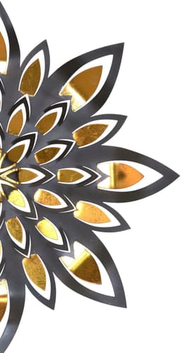 pajoma® Wanddekoration große Blüte | Schwarz