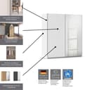 rauch Schwebetürenschrank Kleiderschrank | Weiß 3