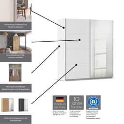 rauch Schwebetürenschrank Kleiderschrank | Weiß