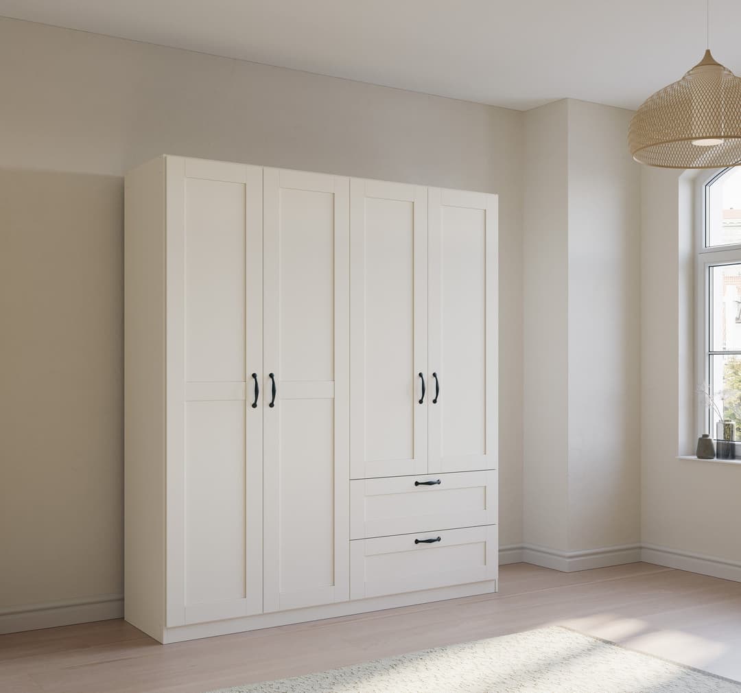 rauch COTTAGE BY QUADRA SPIN Kleiderschrank | Weiß