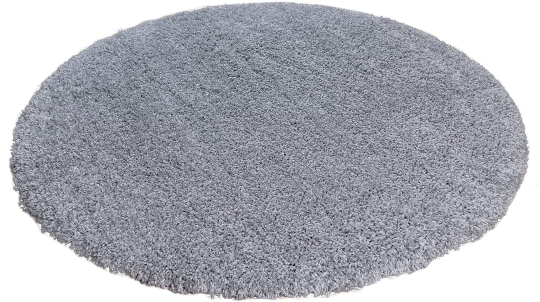 OTTO home Shaggy Teppich rund 140cm | Grau