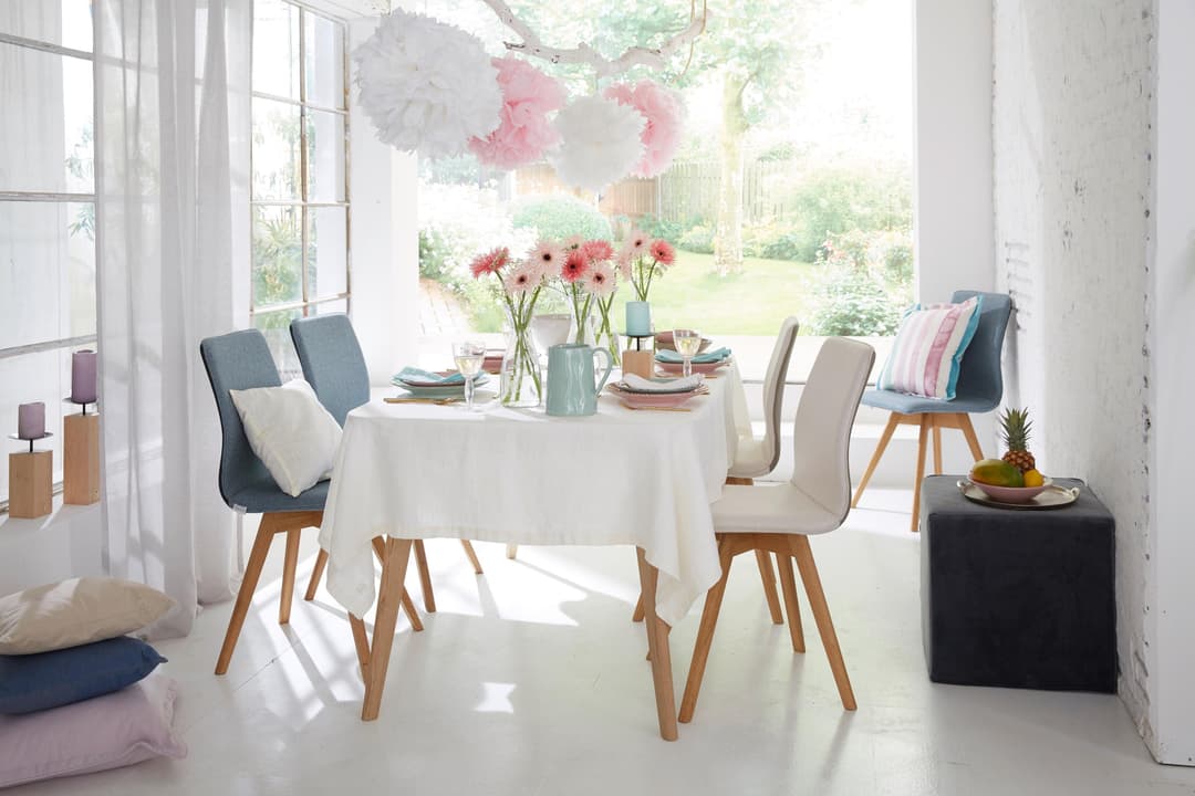 Guido Maria Kretschmer Home&Living Tischdecke stone washed | Weiß