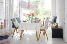 Guido Maria Kretschmer Home&Living Tischdecke stone washed | Weiß