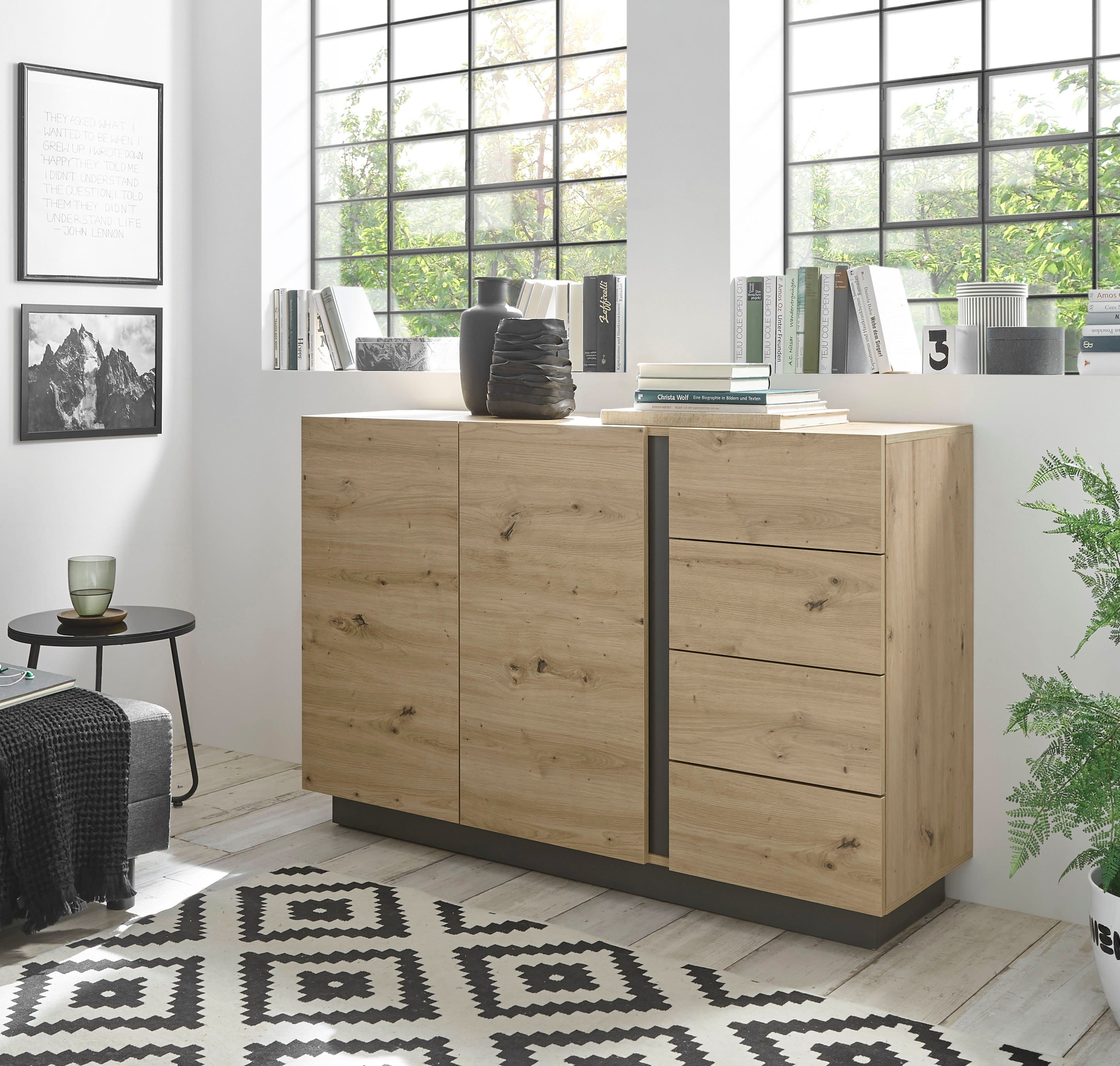 Home affaire Sideboard CLAiR Sideboard 53 | Holztöne
