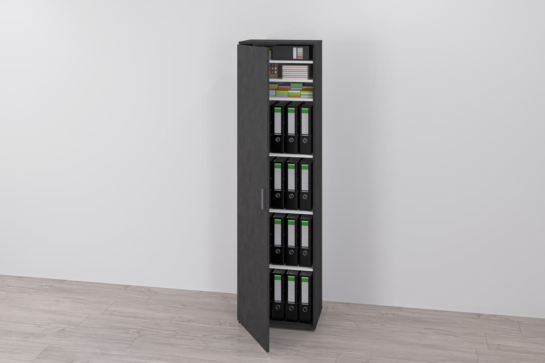 FMD Mehrzweckschrank Inca 1 | Schwarz