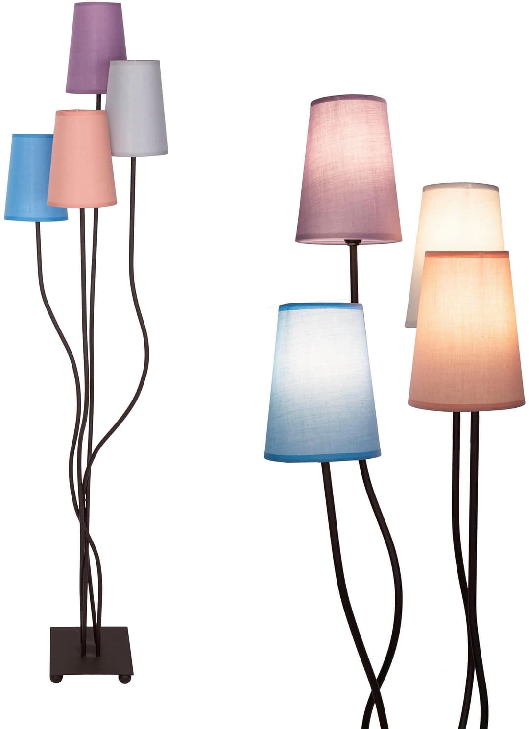 Näve Stehlampe BOHO | Mehrfarbig