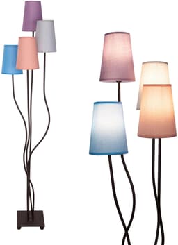 Näve Stehlampe BOHO | Mehrfarbig