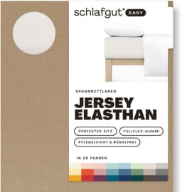 Schlafgut Spannbettlaken EASY JERSEY | Beige