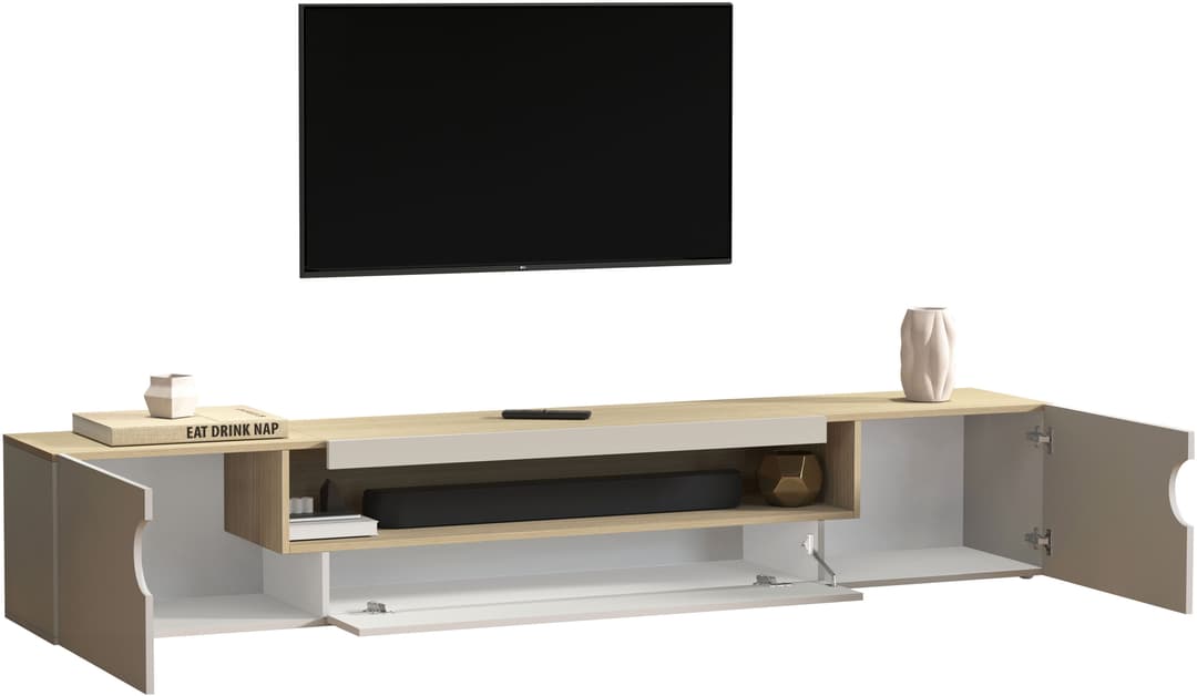 Home affaire Lowboard REAL TV-Möbel | Weiß