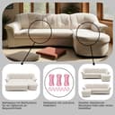 DOMO collection Ecksofa Flores Schlafsofa | Grau 3