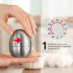 Xavax Küchentimer Eieruhr Kurzzeitmesser Kurzzeitwecker Edelstahl