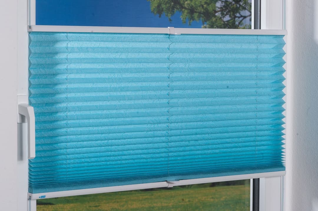 K-HOME Plissee Klemmfix Pisa | Blau