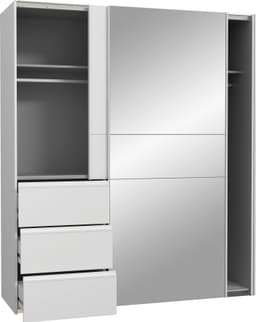 FORTE Schwebetürenschrank Winn2 | Weiß
