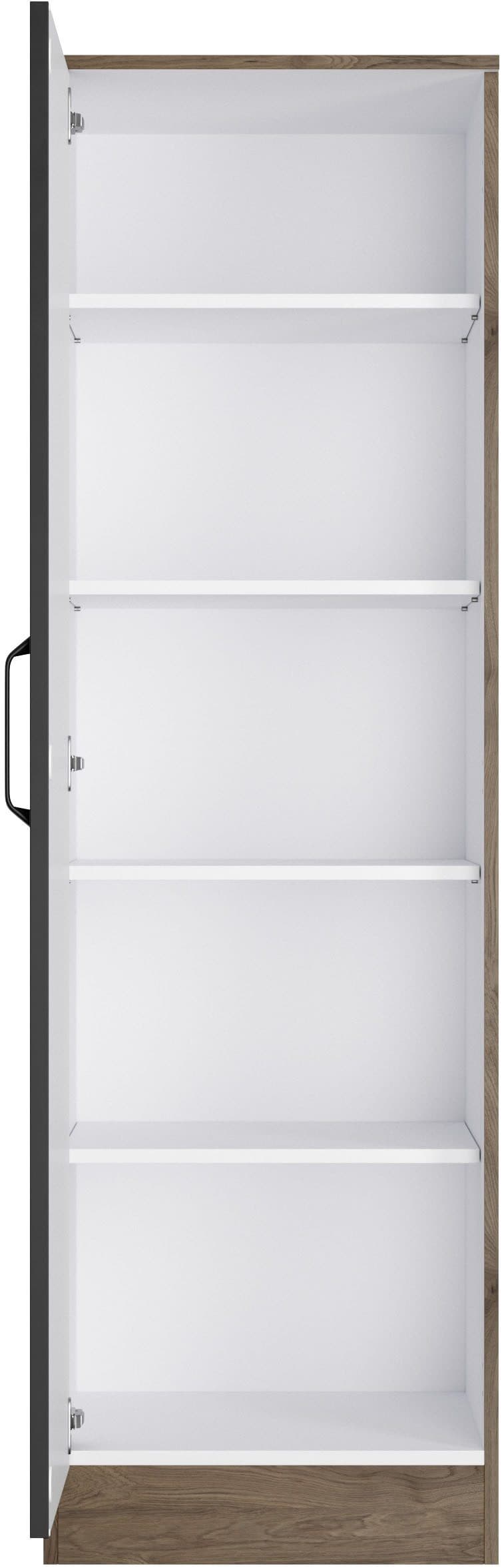 wiho Küchen Seitenschrank Elba Breite 50 cm | Schwarz
