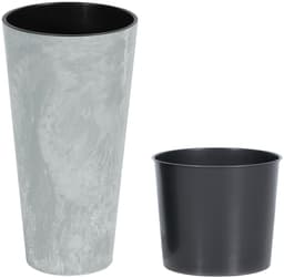 Prosperplast Pflanzkübel Tubus Slim Beton | Grau