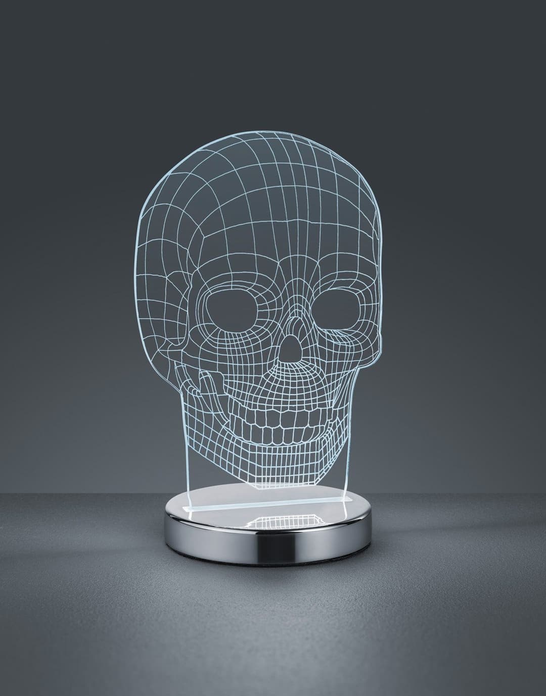 Reality Leuchten LED Tischleuchte Skull | Mehrfarbig