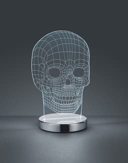 Reality Leuchten LED Tischleuchte Skull | Mehrfarbig