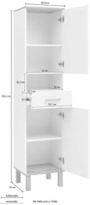 Schildmeyer Hochschrank Padua | Mehrfarbig 5