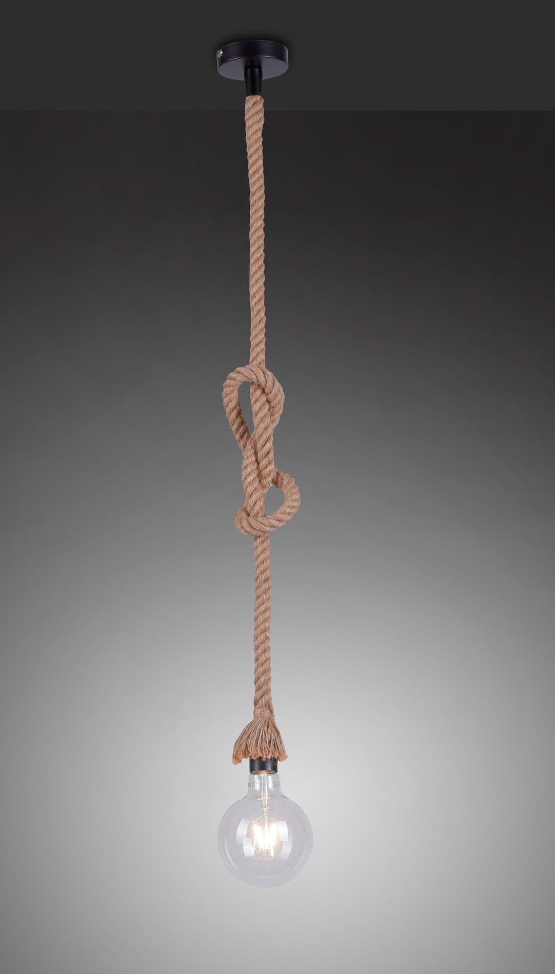 JUST LIGHT ROPE Pendelleuchte | Braun