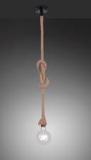 JUST LIGHT ROPE Pendelleuchte | Braun 3