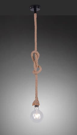 JUST LIGHT ROPE Pendelleuchte | Braun