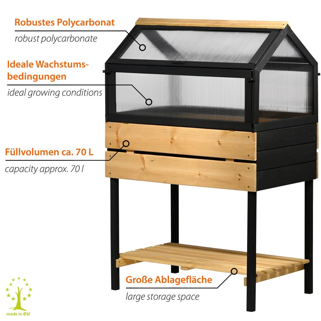 dobar Hochbeet "Vierjahreszeiten" Gr. L | Braun