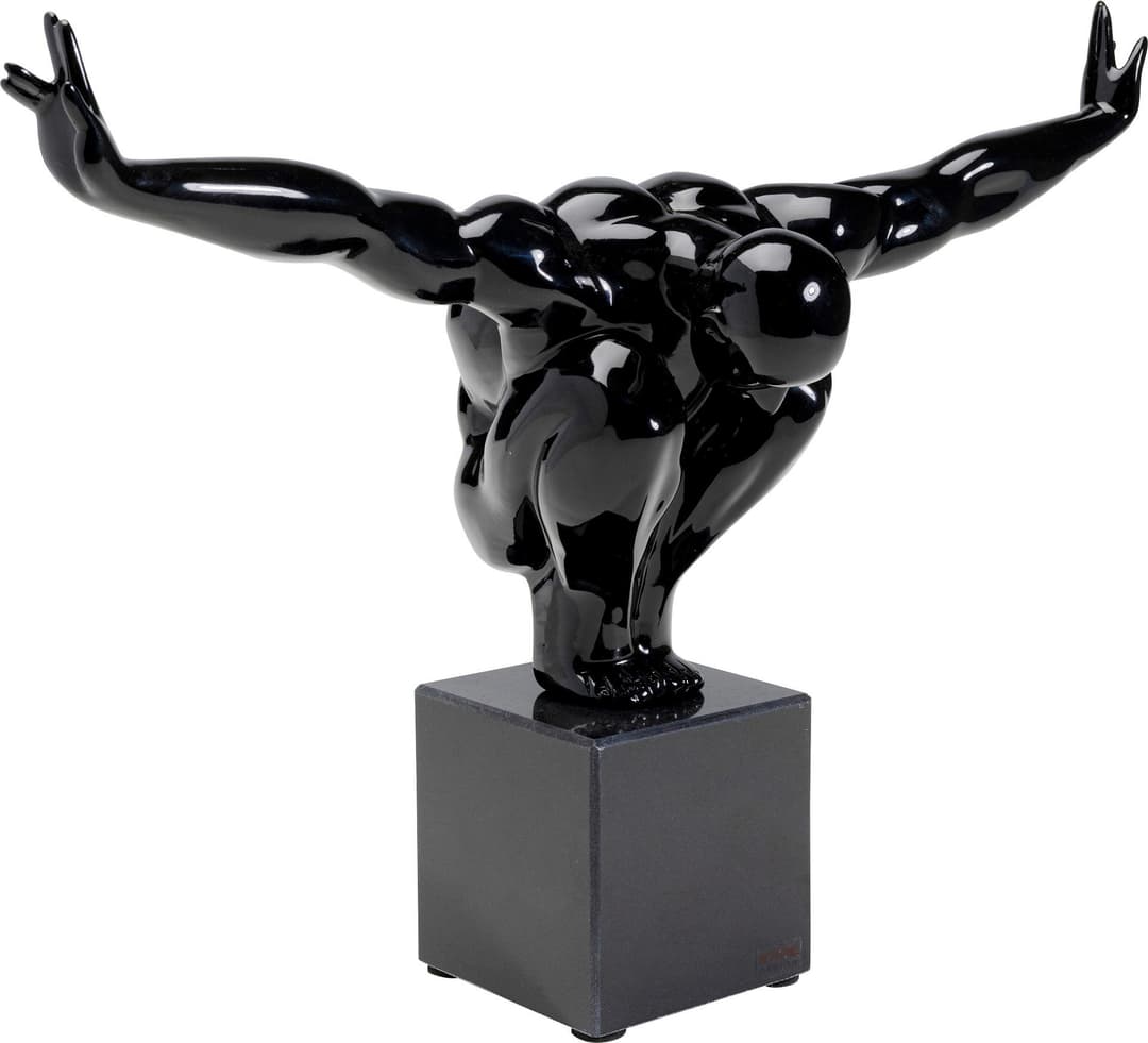 Kare Design Dekoobjekt Deko Objekt Athlet Black Small 43cm | Schwarz