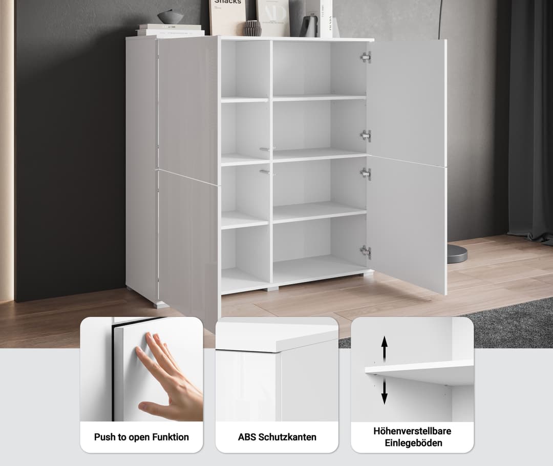 OTTO home Highboard Kenia | Mehrfarbig