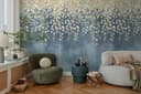 CosmoLiving by Cosmopolitan Vliestapete Gilded Bloom | Blau