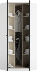 priess Eckkleiderschrank Barcelona | Mehrfarbig 4