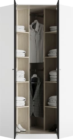 priess Eckkleiderschrank Barcelona | Mehrfarbig