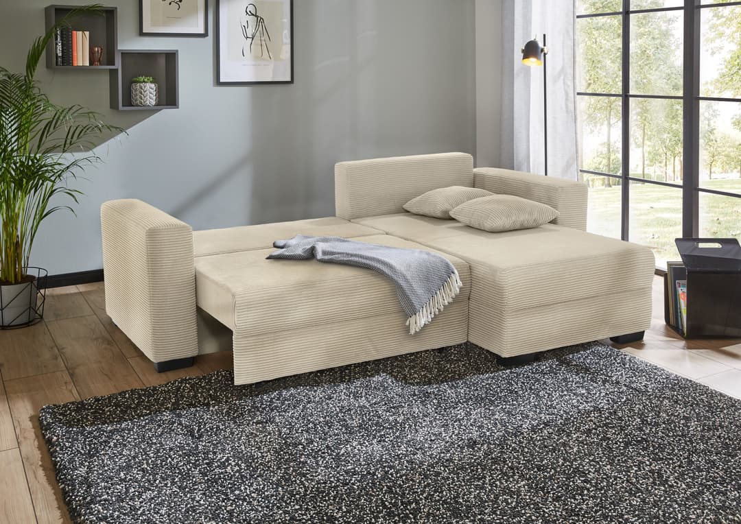Jockenhöfer Gruppe Ecksofa Elmau L-Form | Beige