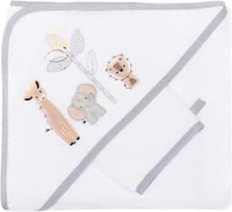 Fillikid Kapuzenhandtuch Set | Weiß