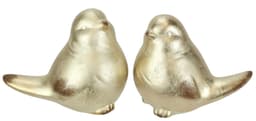 I.GE.A. Dekofigur Vogel aus Keramik | Gold