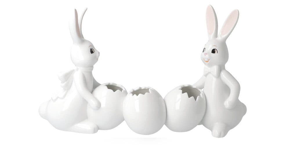 Goebel Osterhase mit Vase | Weiß