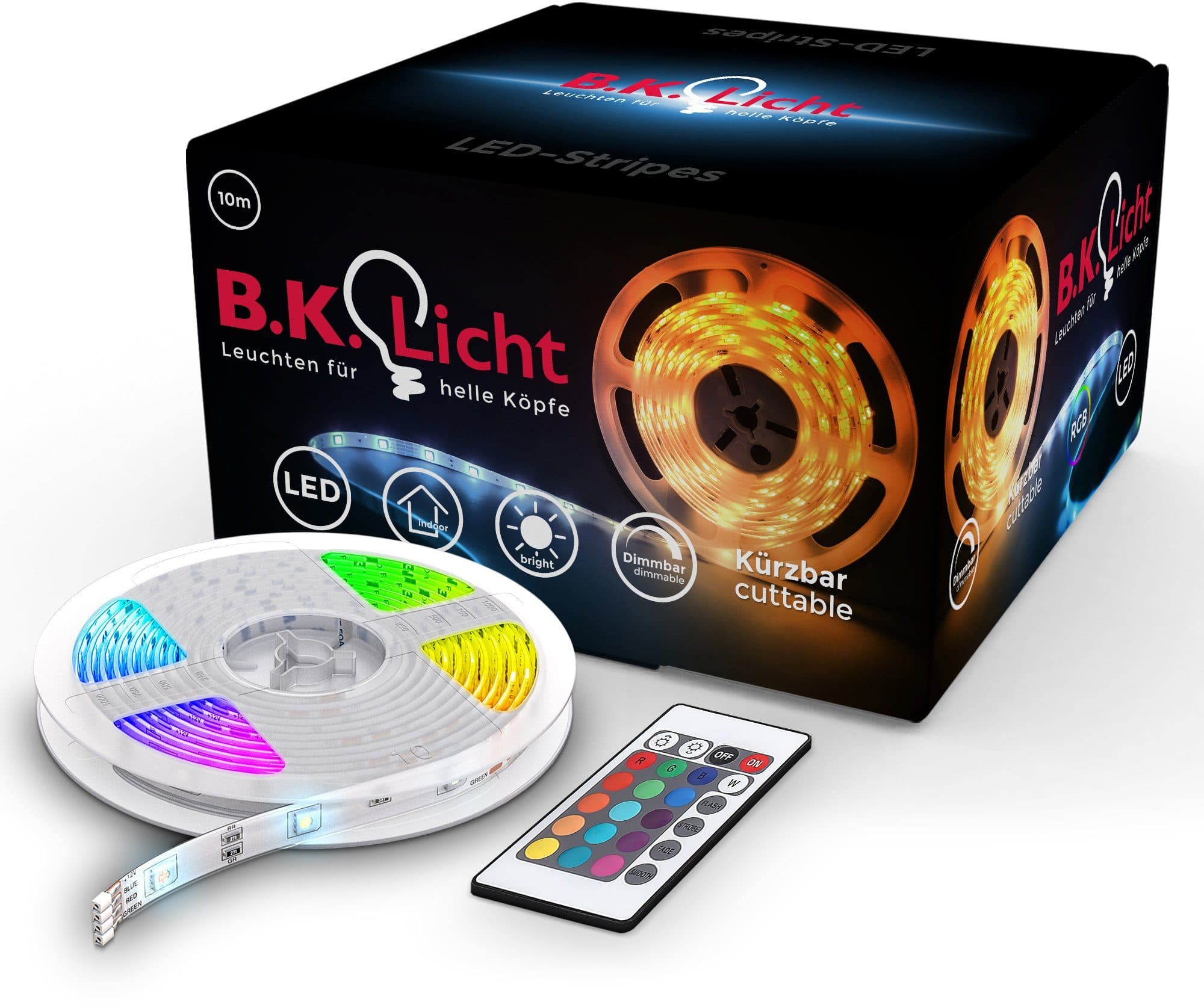 B.K.Licht LED-Streifen Lucilla | Mehrfarbig