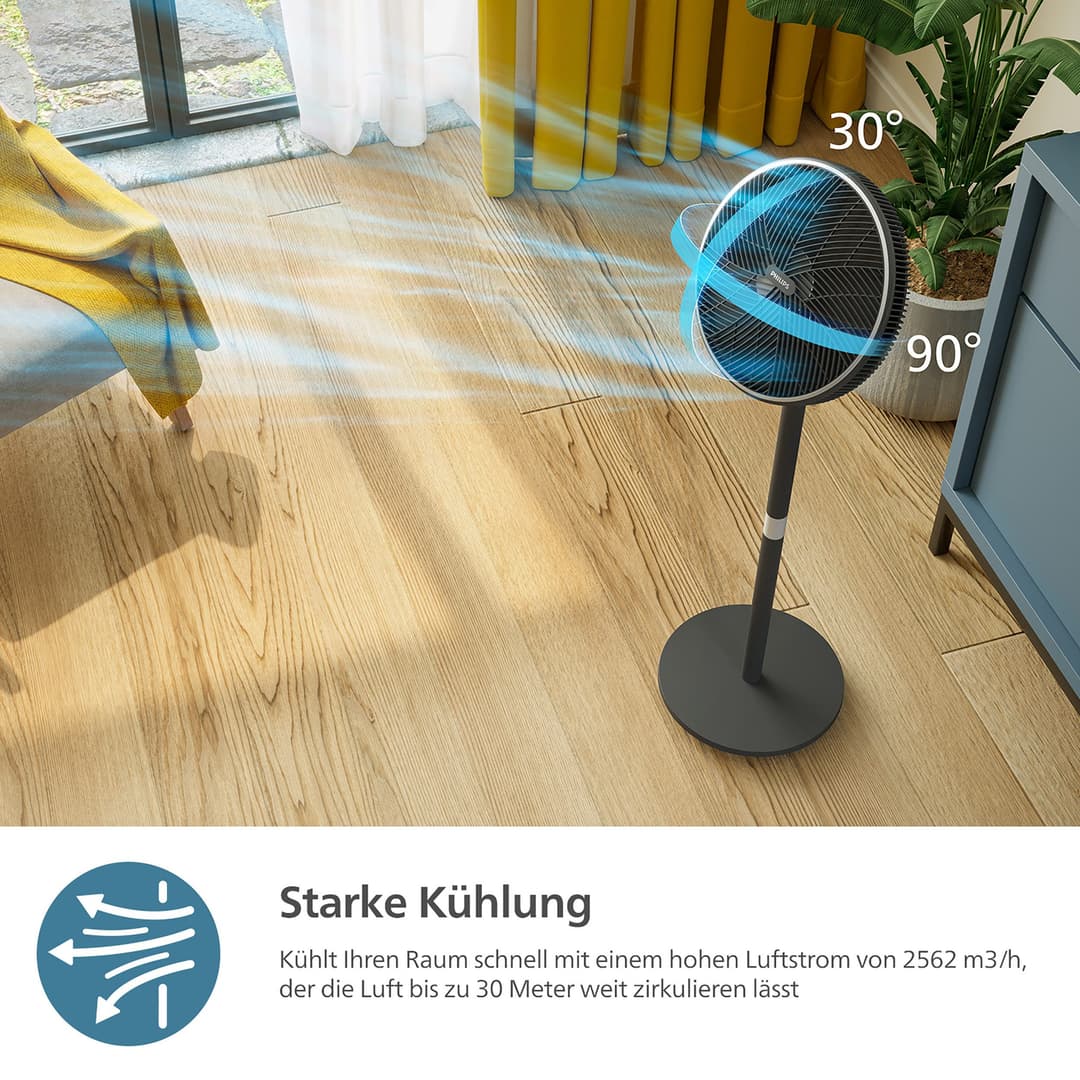 Philips Standventilator Serie 3000 CX3550/01 | Schwarz