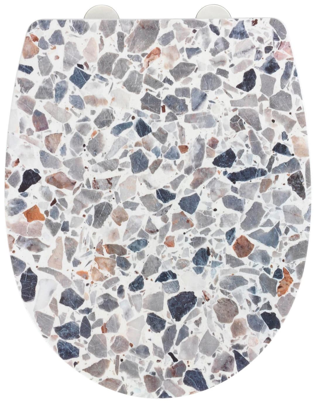 WENKO WC-Sitz Terrazzo High Gloss | Mehrfarbig