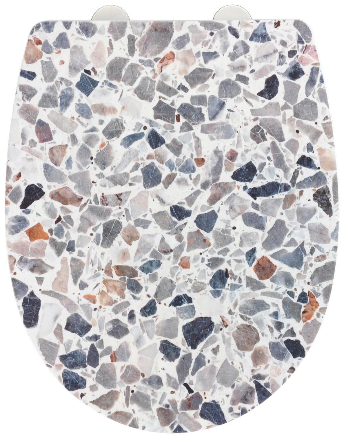 WENKO WC-Sitz Terrazzo High Gloss | Mehrfarbig