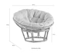 Home affaire Rattanstuhl Papasansessel | Braun 5