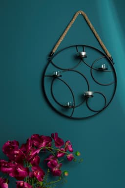 Myflair Möbel & Accessoires Wandkerzenhalter Kirill | Schwarz
