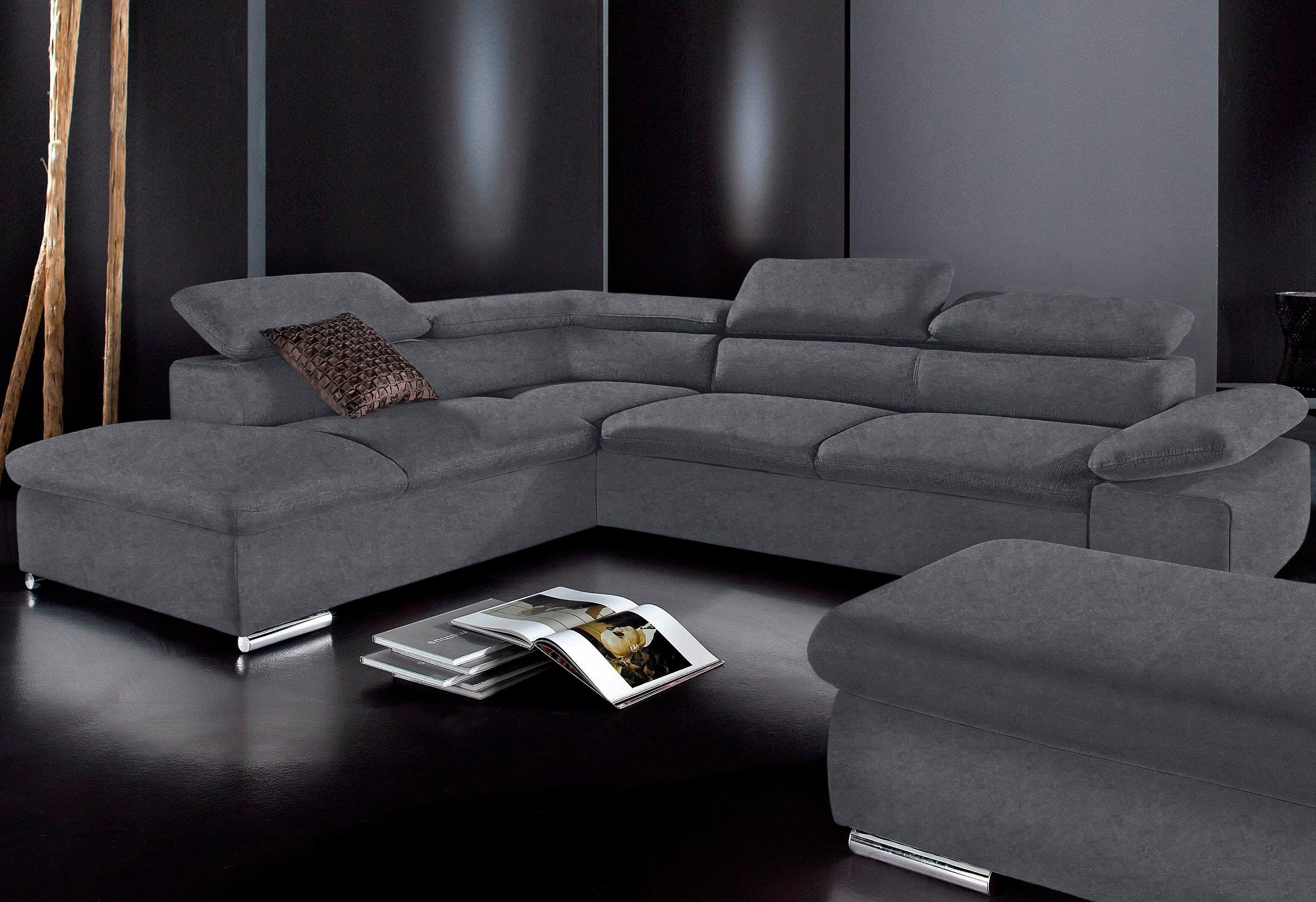 sit&more Ecksofa Alcudia L-Form | Grau