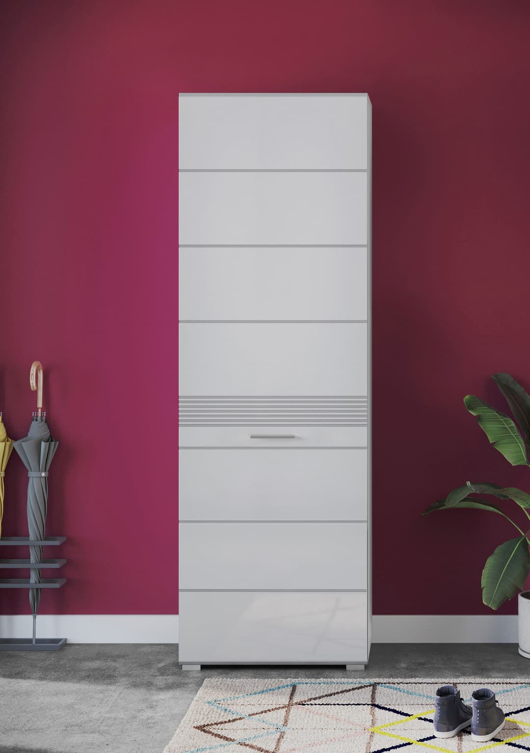 Home affaire Garderobenschrank Malmö | Weiß