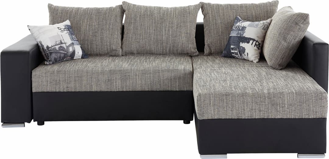 COLLECTION AB Ecksofa John L-Form | Grau