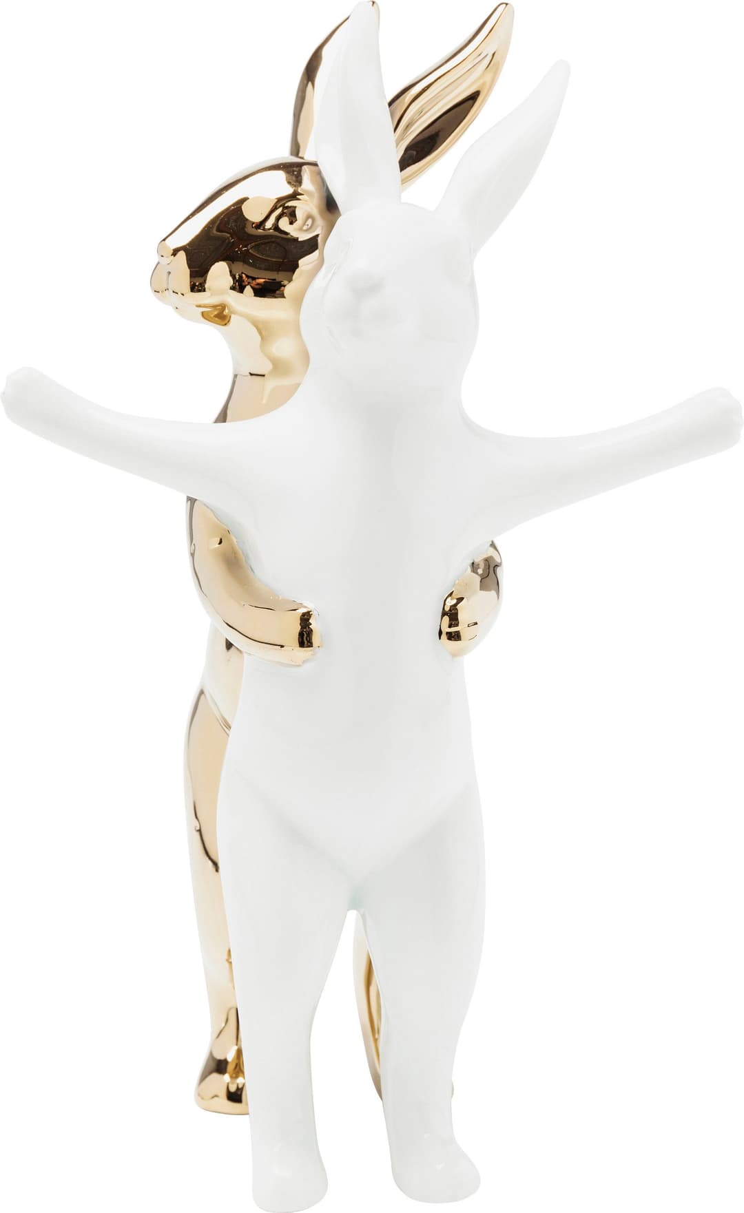Kare Design Hugging Rabbits Medium Dekofigur | Gold
