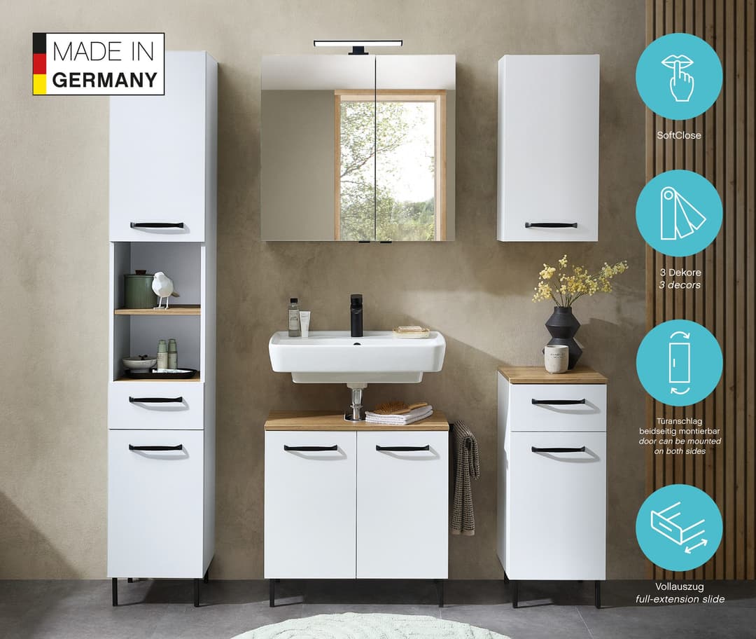 Saphir Hängeschrank Quickset 500 | Weiß